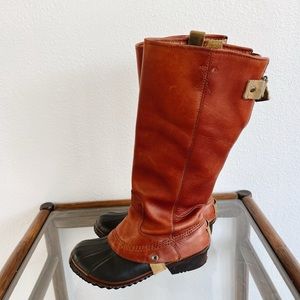 Sorel Women's Slimpack Riding Tall Waterproof Boot Cinnamon